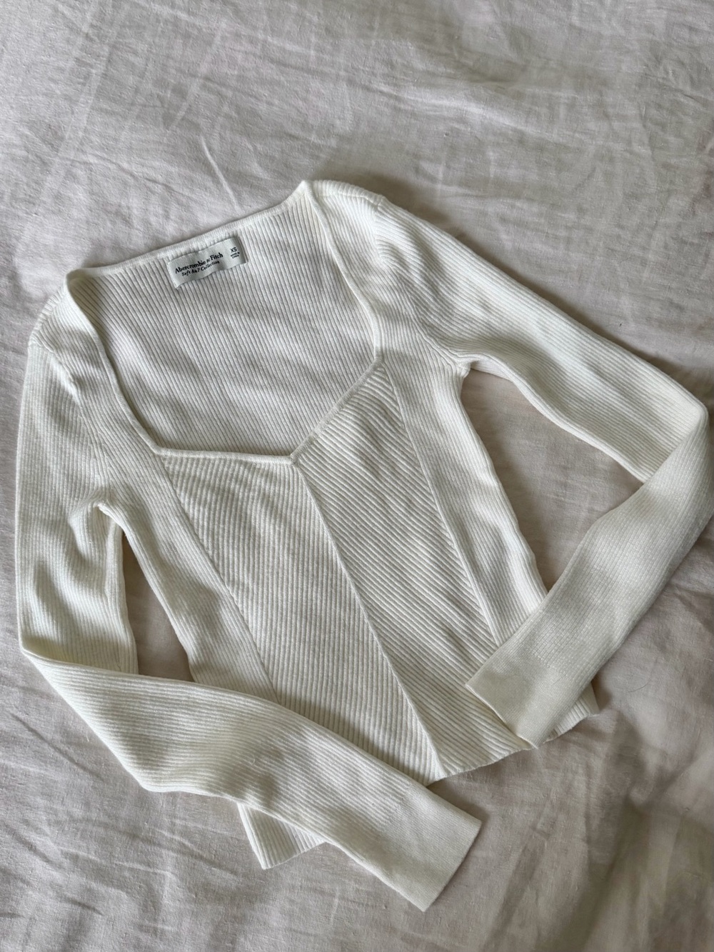 Abercrombie & Fitch Cream Sweater Top